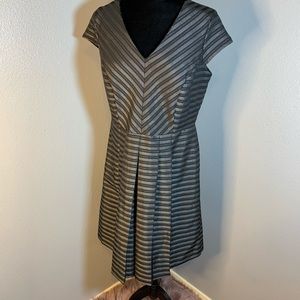 Metallic Black Silver Dress
